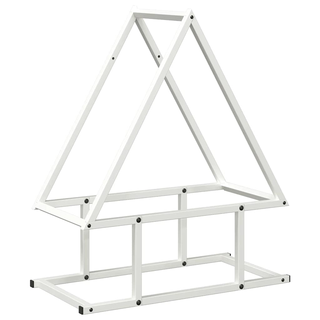 vidaXL Brandhoutrek 50x25x60 cm koudgewalst staal zwart