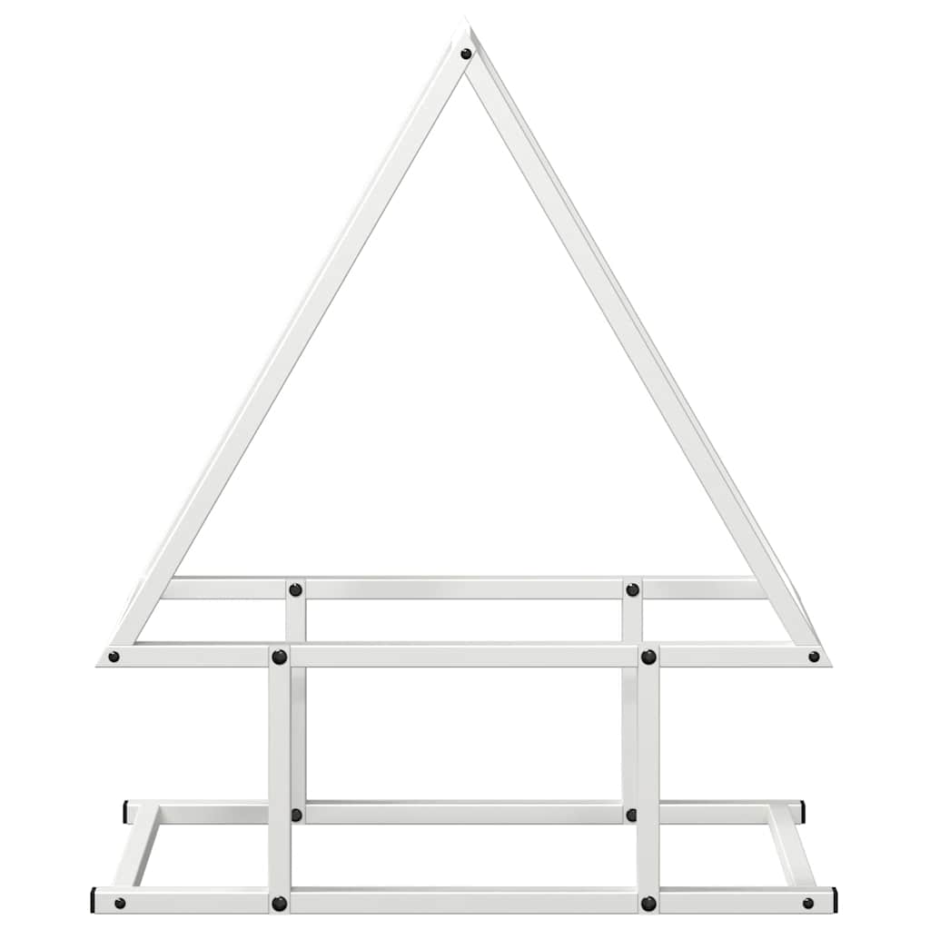vidaXL Brandhoutrek 50x25x60 cm koudgewalst staal zwart