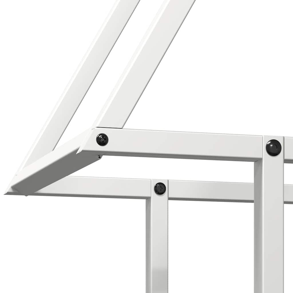 vidaXL Brandhoutrek 50x25x60 cm koudgewalst staal zwart