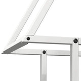 vidaXL Brandhoutrek 50x25x60 cm koudgewalst staal zwart