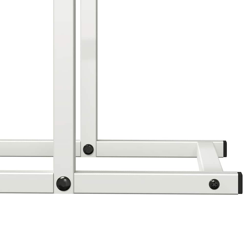 vidaXL Brandhoutrek 50x25x60 cm koudgewalst staal zwart