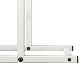vidaXL Brandhoutrek 50x25x60 cm koudgewalst staal zwart