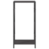 vidaXL Brandhoutrek 34x25x70 cm koudgewalst staal zwart