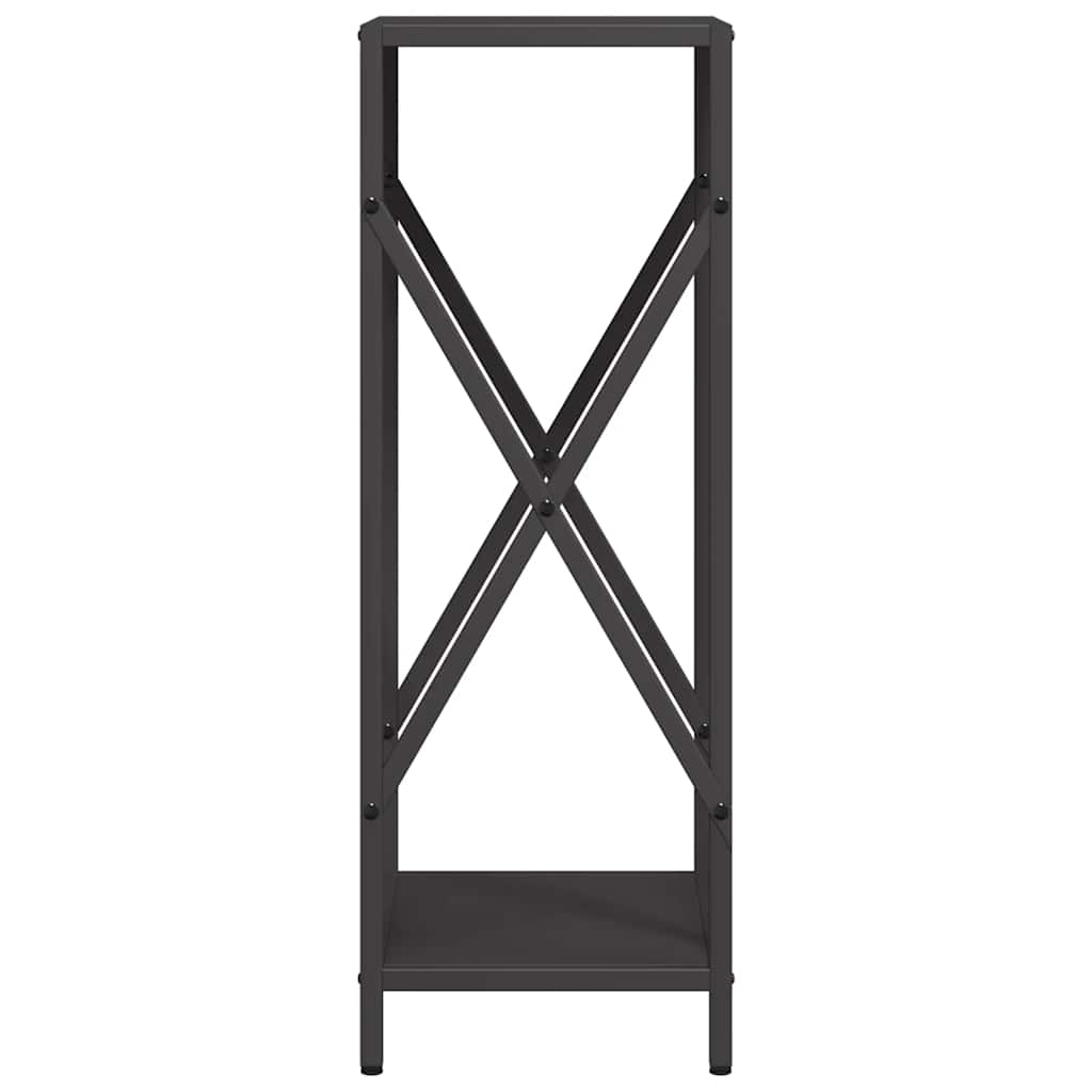 vidaXL Brandhoutrek 34x25x70 cm koudgewalst staal zwart