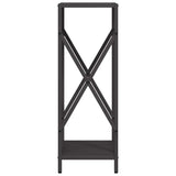 vidaXL Brandhoutrek 34x25x70 cm koudgewalst staal zwart