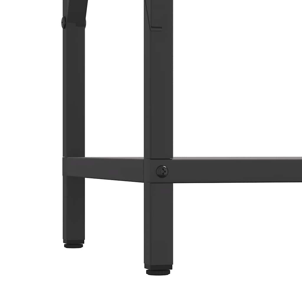 vidaXL Brandhoutrek 34x25x70 cm koudgewalst staal zwart