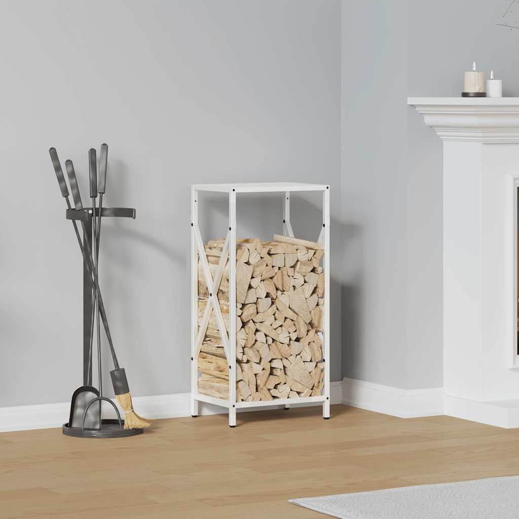 vidaXL Brandhoutrek 34x25x70 cm koudgewalst staal zwart