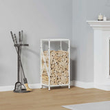 vidaXL Brandhoutrek 34x25x70 cm koudgewalst staal zwart