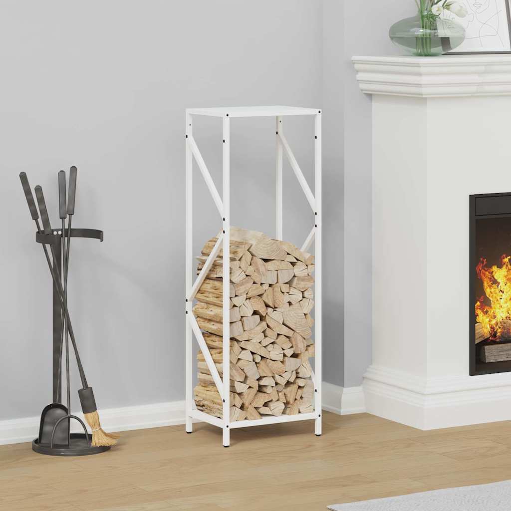 vidaXL Brandhoutrek 34x25x70 cm koudgewalst staal zwart