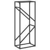 vidaXL Brandhoutrek 60x25x100 cm koudgewalst staal zwart