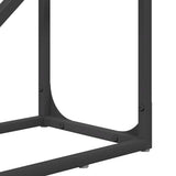 vidaXL Brandhoutrek 60x25x100 cm koudgewalst staal zwart