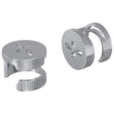 vidaXL Cam lock nuts 2 pcs Silver 12 x 10 mm Metal