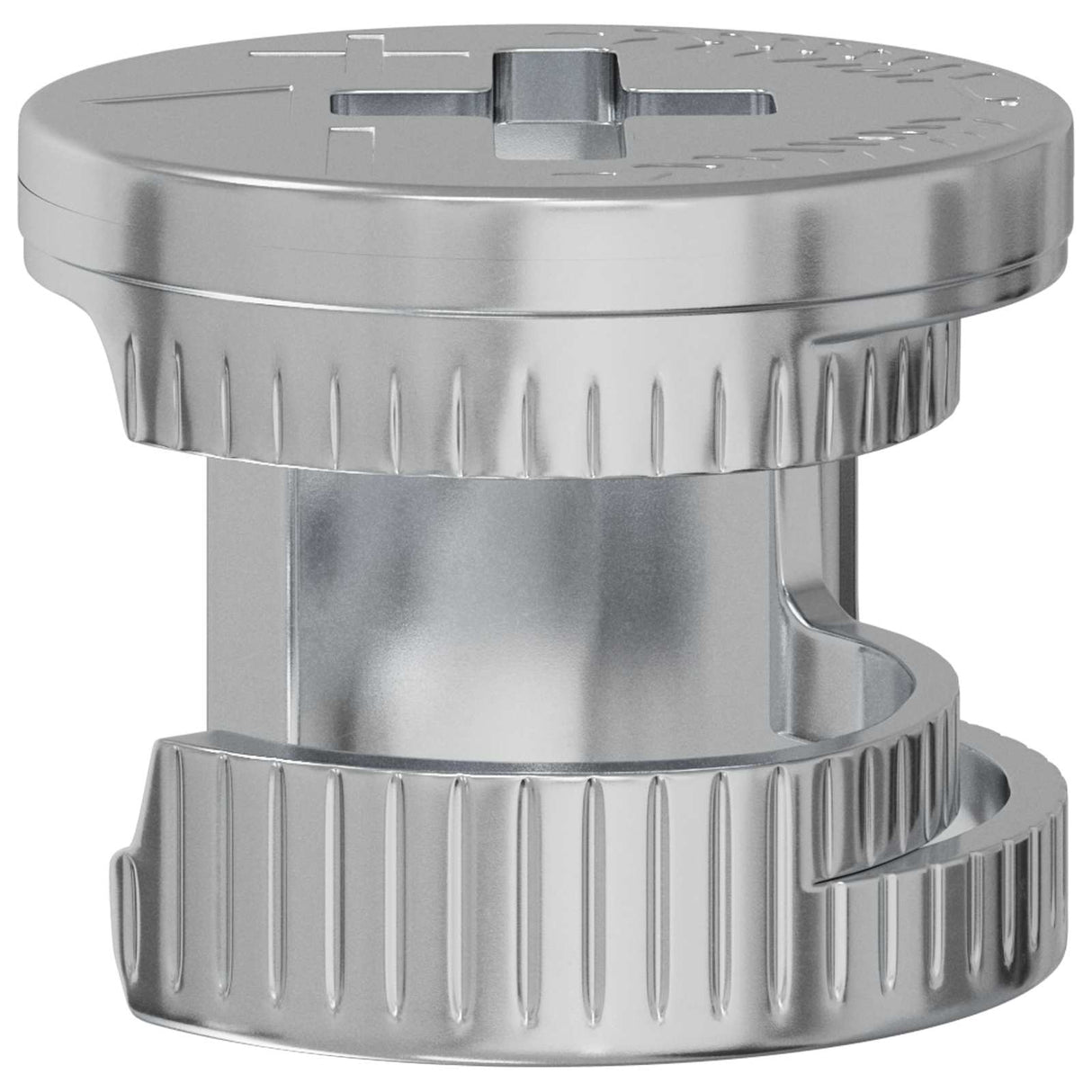 vidaXL Cam lock nuts 2 pcs Silver 12 x 10 mm Metal
