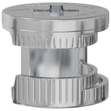 vidaXL Cam lock nuts 2 pcs Silver 12 x 10 mm Metal