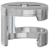 vidaXL Cam lock nuts 2 pcs Silver 12 x 10 mm Metal