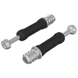 vidaXL Cam Slot Schroef 2 pcs Zilver en Zwart M6 x 40 mm Metaal