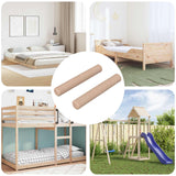 vidaXL Houten deuvels 2 pcs Naturel Ø 6 x 40 mm Massief hout