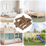 vidaXL Houten deuvels 2 pcs Naturel Ø 6 x 40 mm Massief hout