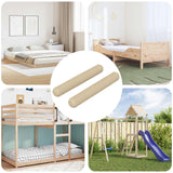 vidaXL Houten deuvels 2 pcs Naturel Ø 6 x 40 mm Massief hout