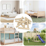 vidaXL Houten deuvels 2 pcs Naturel Ø 6 x 40 mm Massief hout