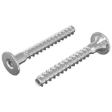 vidaXL Confirmatschroeven 2 pcs Zilver Ø5 x 40 mm Metaal