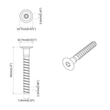 vidaXL Confirmatschroeven 2 pcs Zilver Ø5 x 40 mm Metaal