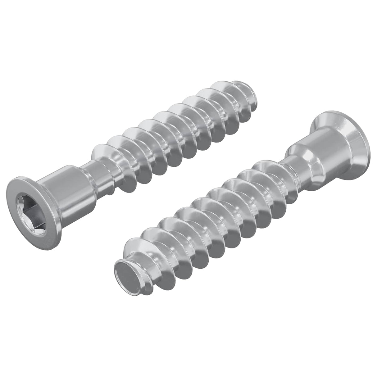 vidaXL Hoofdkap Schroef 2 pcs Zilver M7 x 40 mm Staal