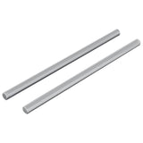 vidaXL Draadstangen 2 pcs Zilver M6 x 120 mm Metaal