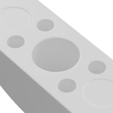 vidaXL Halve maan Ringen 2 pcs Wit M6 Polypropyleen