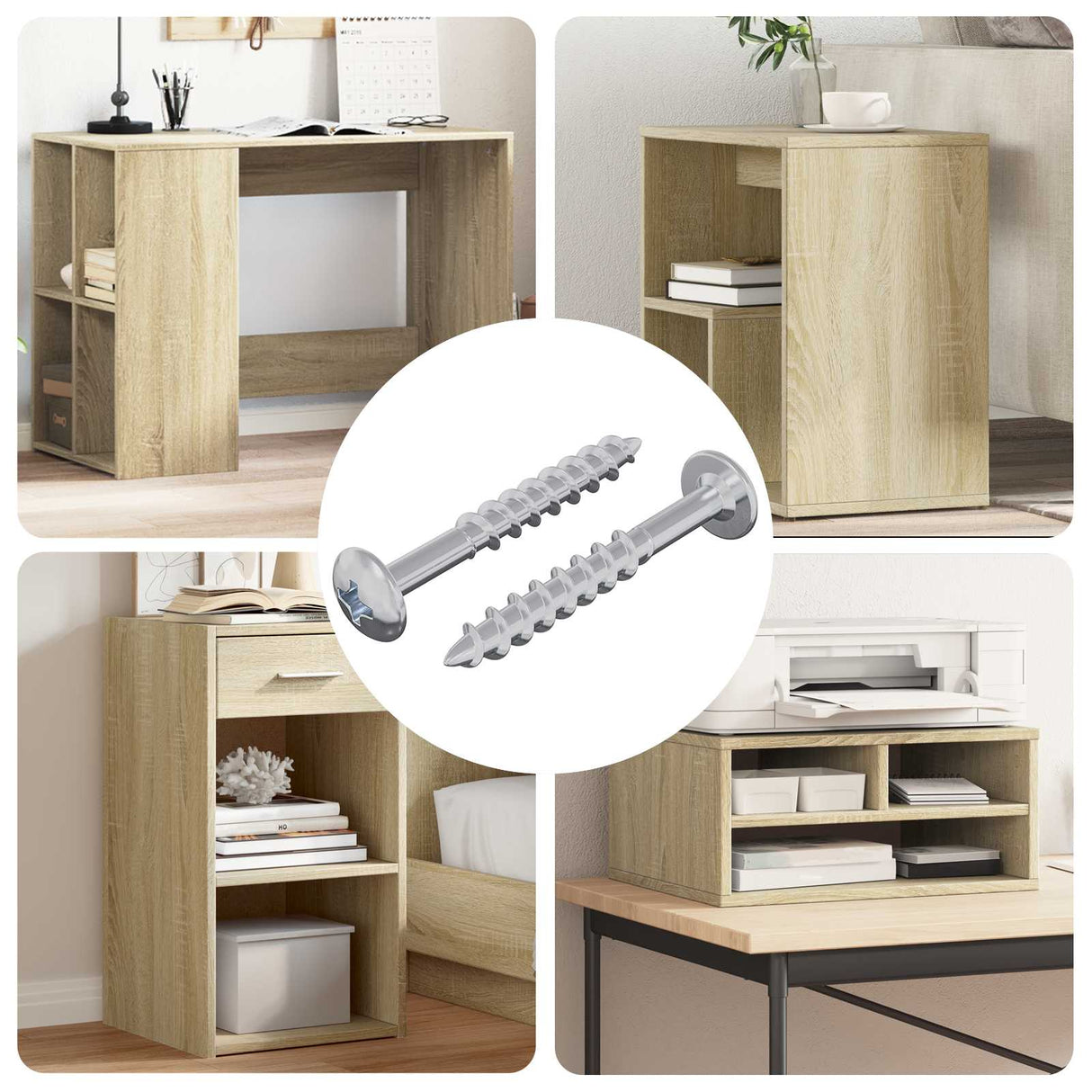 vidaXL Schroef 2 pcs Zilver 9,8 x 35 mm IJzer