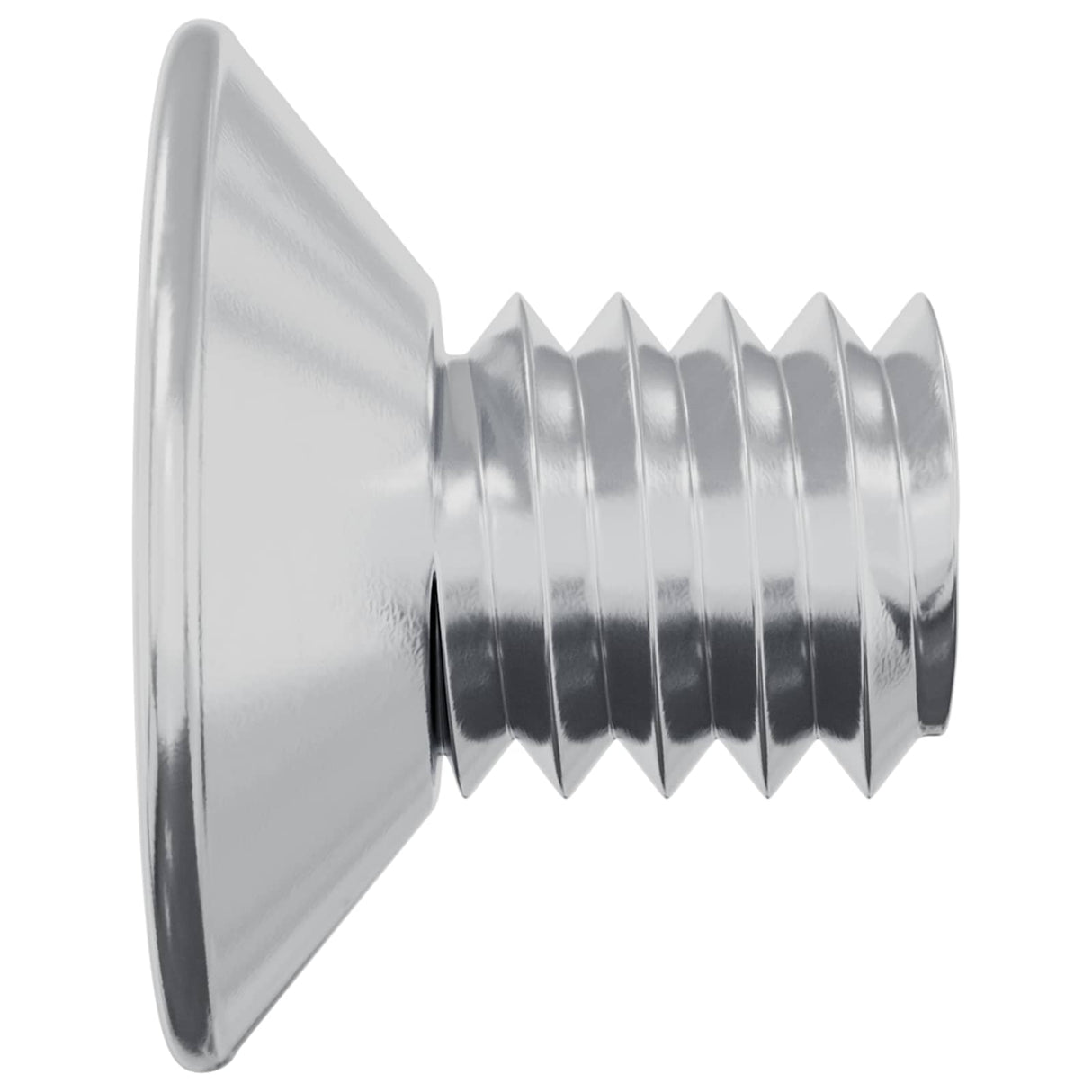 vidaXL Countersunk head screws 2 pcs Silver M4 x 6 mm Steel