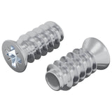 vidaXL Schroef 2 pcs Zilver M6 x 12 mm IJzer