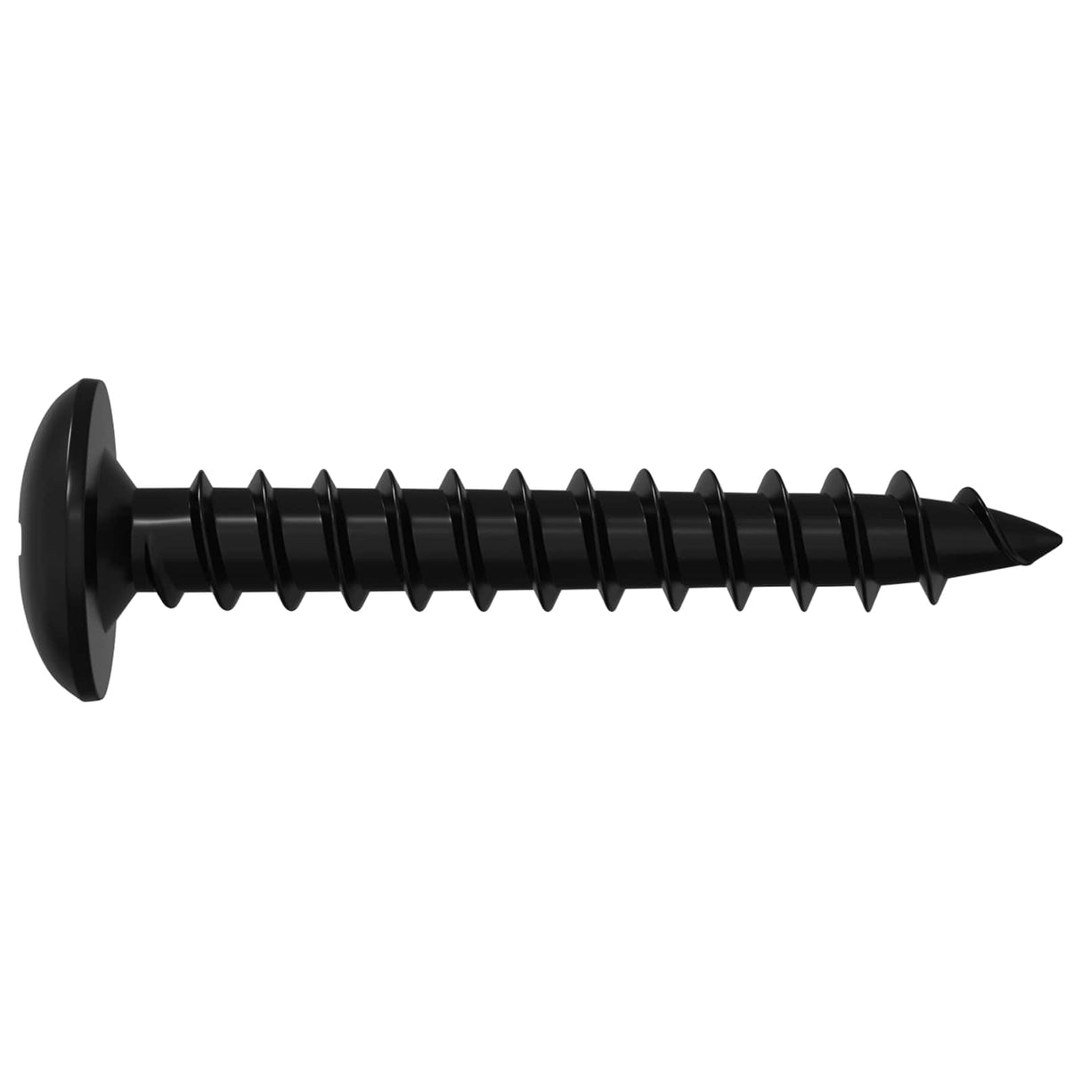 vidaXL Self-tapping Nail 2 pcs Black 4 x 25 mm Steel