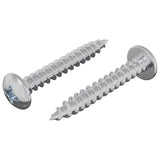 vidaXL Houtschroef 2 pcs Zilver M4 x 28 mm IJzer
