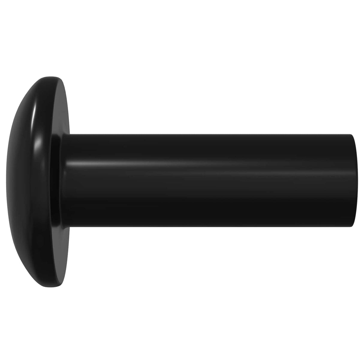 vidaXL Sleeve nuts 2 pcs Black M4 x 14.5 mm Metal