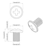 vidaXL Lockscrews 2 pcs Zilver M4 x 5 mm IJzer