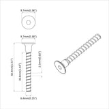 vidaXL Steekkapkopschroef 2 pcs Zwart 7 x 40 mm IJzer