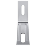 vidaXL Anti-tip beugel Effen 2 pcs Zilver 74,5 x 15 x 32 mm IJzer