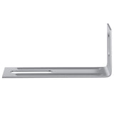 vidaXL Anti-tip beugel Effen 2 pcs Zilver 74,5 x 15 x 32 mm IJzer