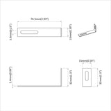 vidaXL Anti-tip beugel Effen 2 pcs Zilver 74,5 x 15 x 32 mm IJzer