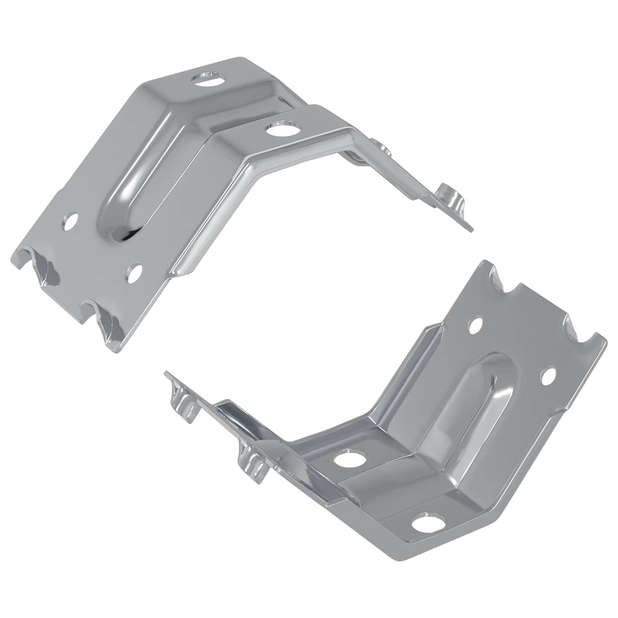 vidaXL Bracket 2 pcs Galvanized 106 x 55 x 1.5mm Steel
