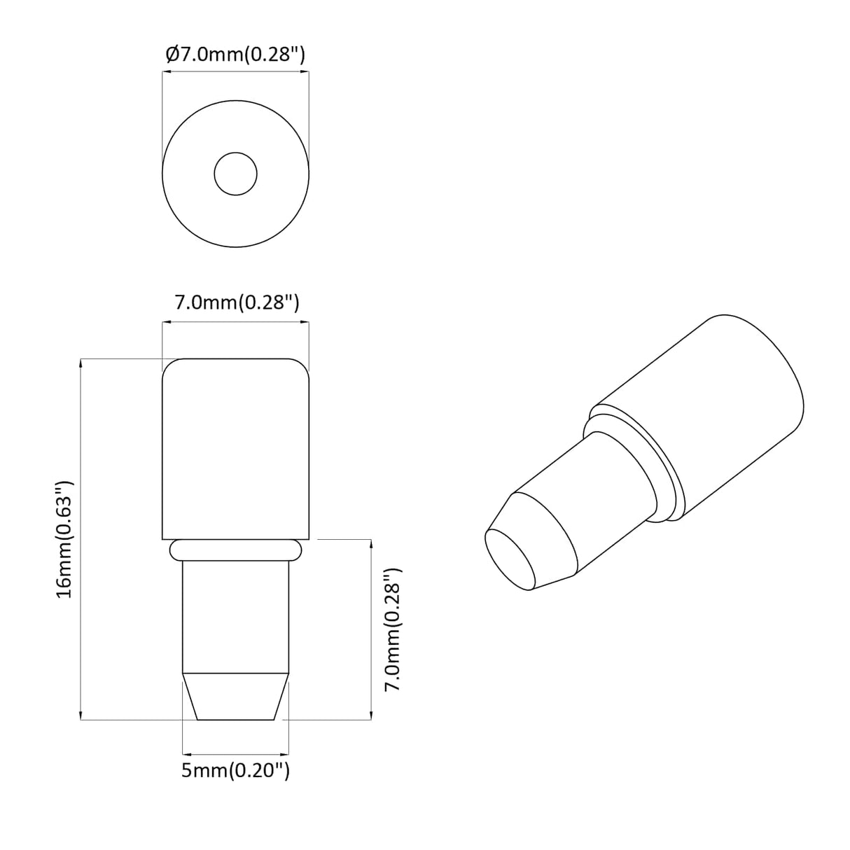 vidaXL Plankhaak 2 pcs Zilver 7 x 16 mm IJzer