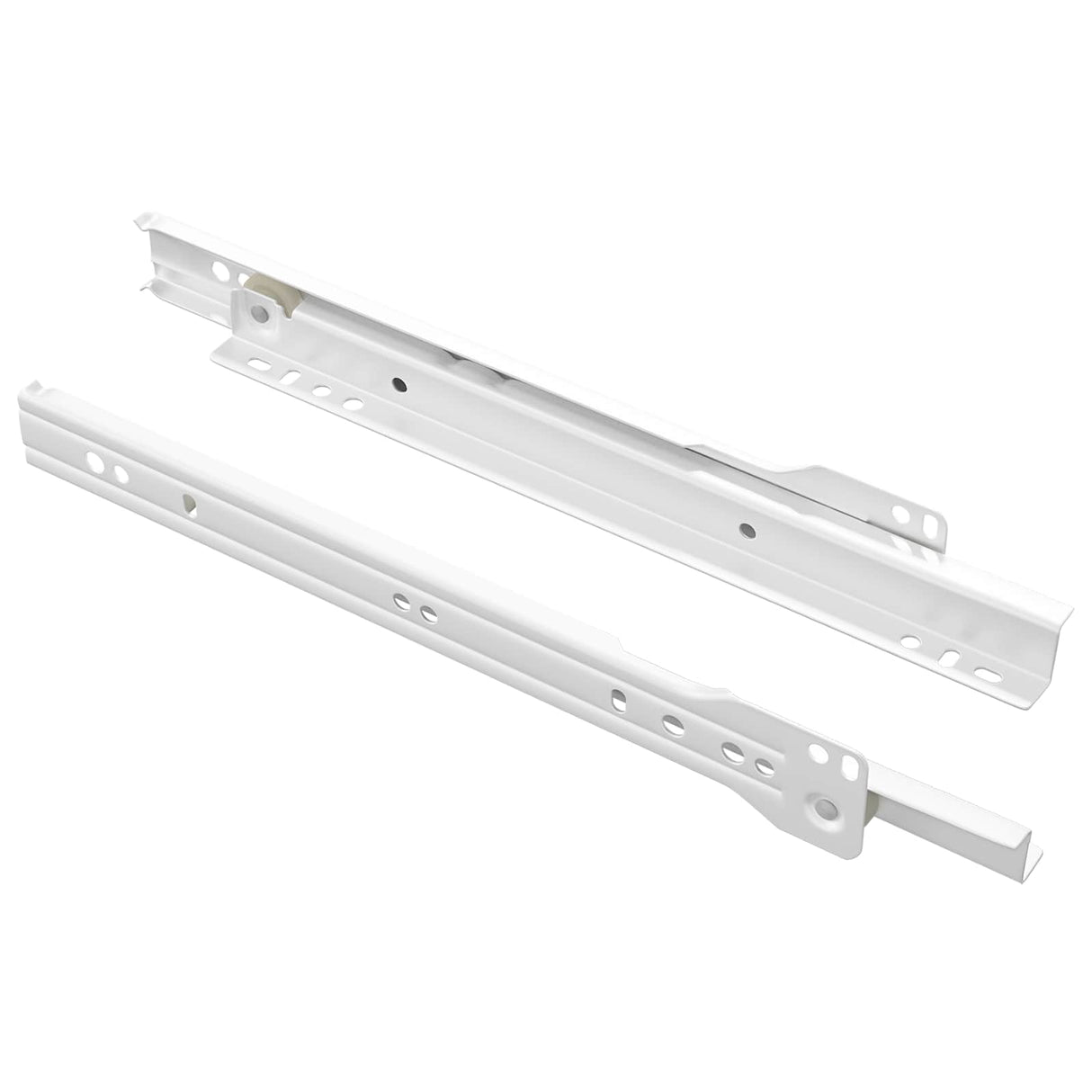 vidaXL Ladegeleider 2 pcs Wit 250 mm Staal