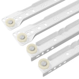vidaXL Ladegeleider 2 pcs Wit 250 mm Staal