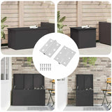 vidaXL Scharnier 2 pcs Zilver 50 x 38 x 1,3 mm Staal