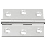 vidaXL Scharnier 2 pcs Zilver 50 x 38 x 1,3 mm Staal