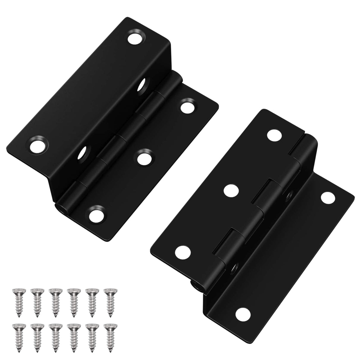 vidaXL Scharnier 2 pcs Zwart 38 x 17 x 60 mm IJzer