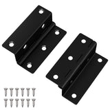 vidaXL Scharnier 2 pcs Zwart 38 x 17 x 60 mm IJzer