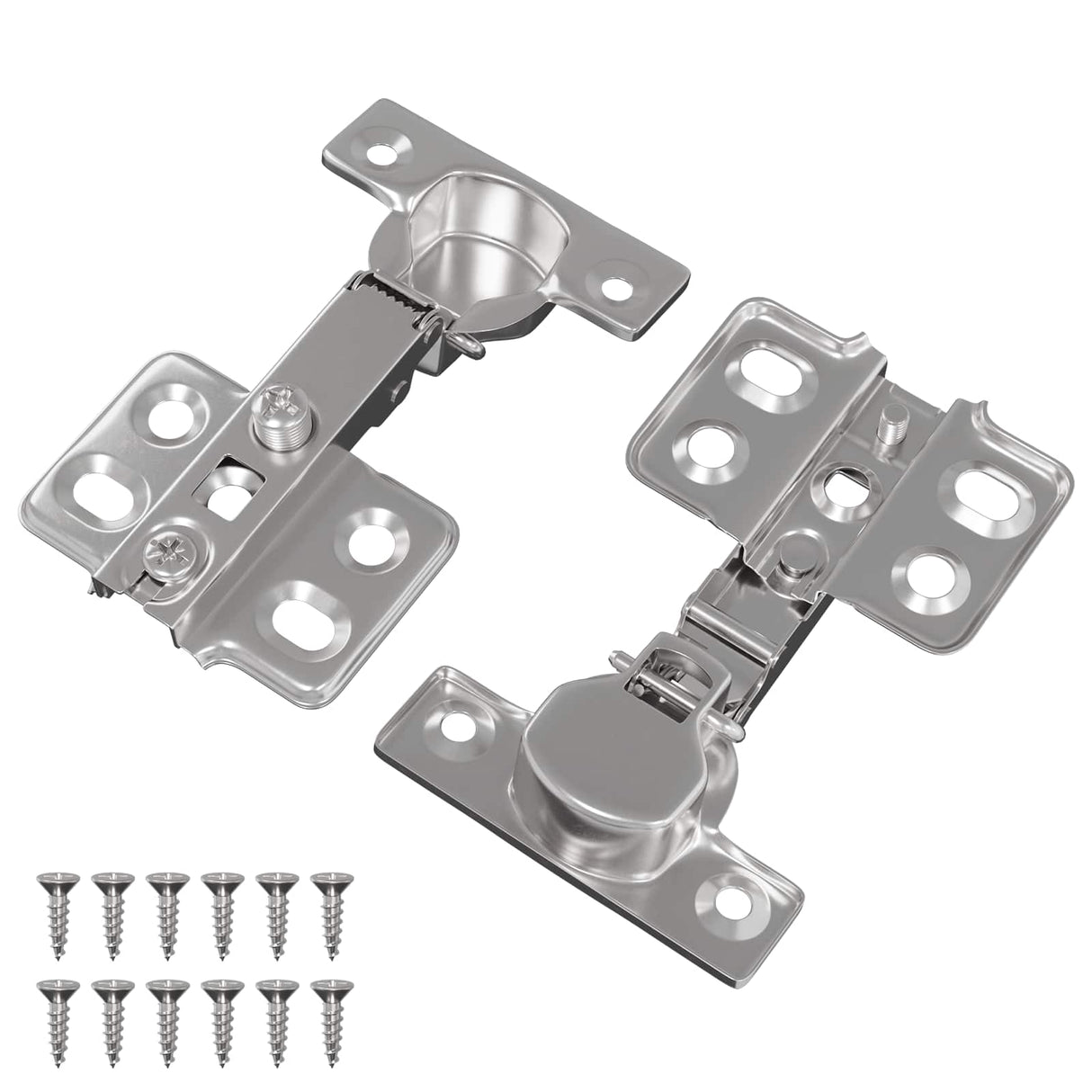 vidaXL Scharnier 2 pcs Nikkel 85 x 52,5 x 9,5 mm IJzer