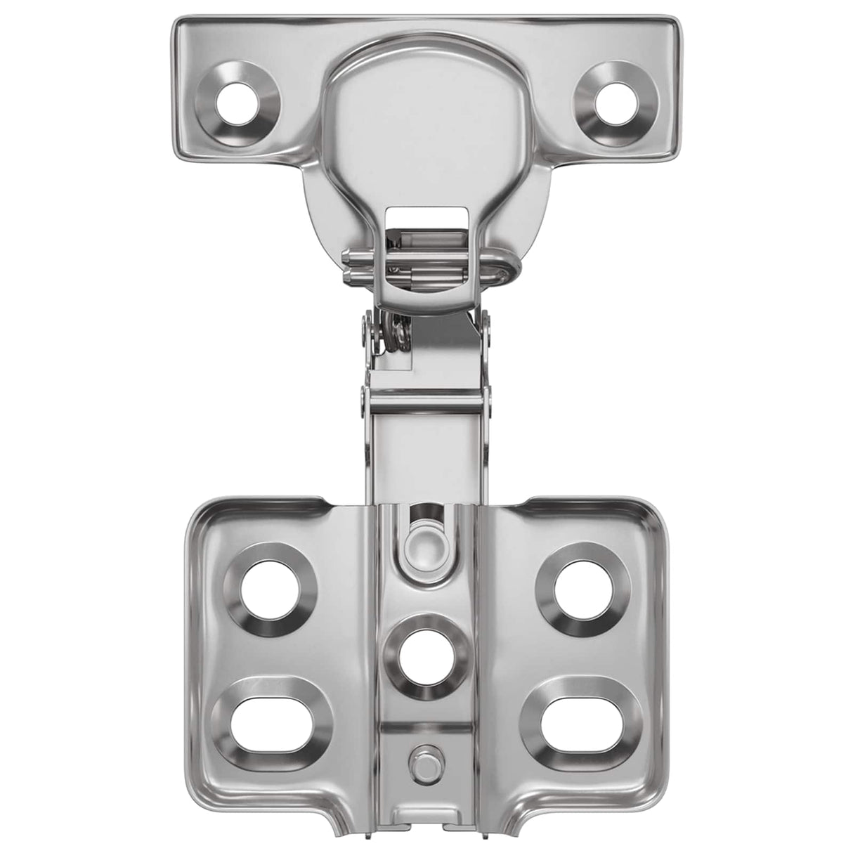 vidaXL Scharnier 2 pcs Nikkel 85 x 52,5 x 9,5 mm IJzer